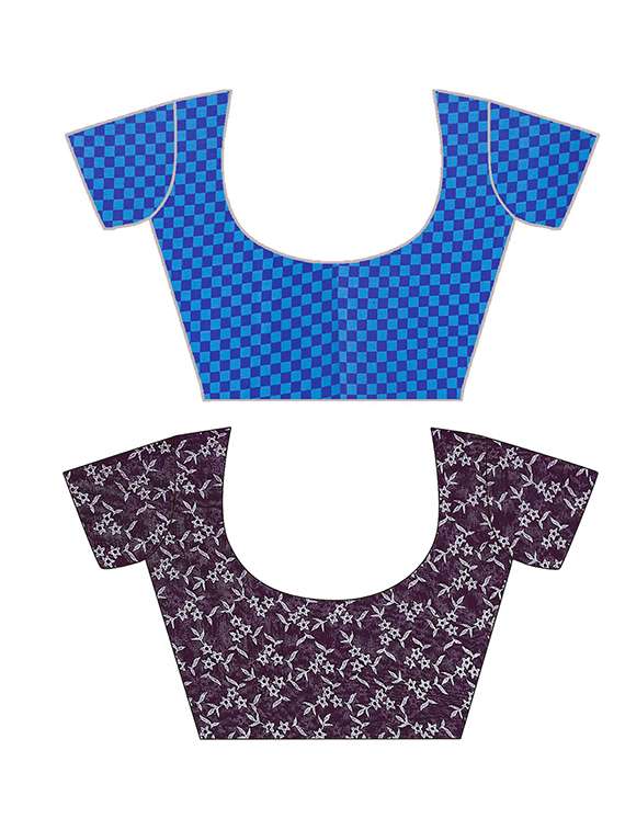  women pack of 2 casual wear combo sarees with blouse - 21425452 -  Standard Image - 2