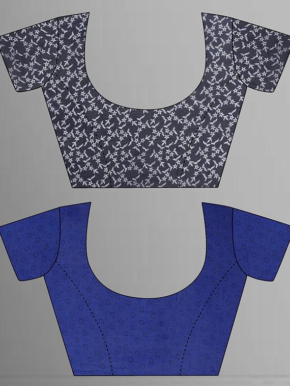 pack of 2 printed casual wear sarees with blouse - 21425465 - Standard Image - 2
