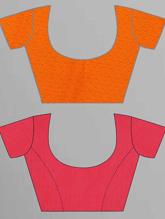 women pack of 2 casual wear combo sarees with blouse - 21426331 - Standard Image - 2