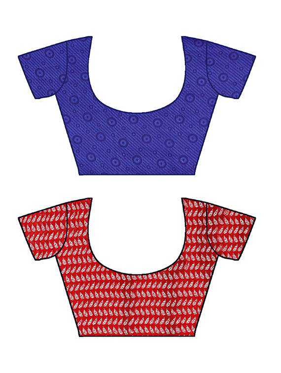 women pack of 2 casual wear combo sarees with blouse - 21426661 -  Standard Image - 2