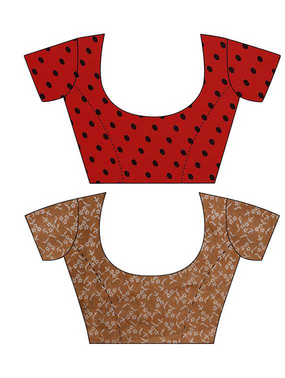 pack of 2 casual wear sarees with blouse - 21426926 -  Standard Image - 2