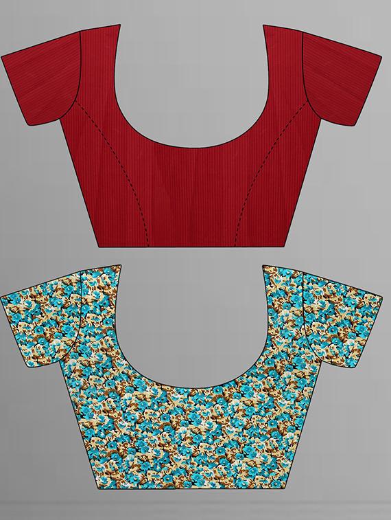 pack of 2 casual wear sarees with blouse - 21427004 - Standard Image - 2