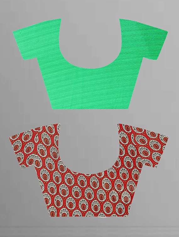 pack of 2 casual wear combo sarees with blouse - 21427027 -  Standard Image - 2