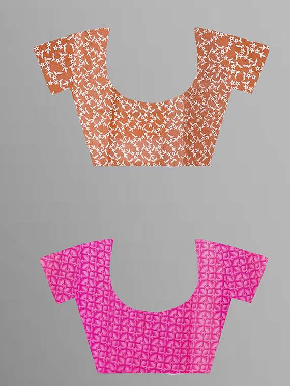  women pack of 2 casual wear combo sarees with blouse - 21427052 -  Standard Image - 2