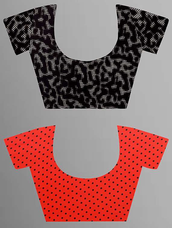 pack of 2 casual wear sarees with blouse - 21427180 -  Standard Image - 2