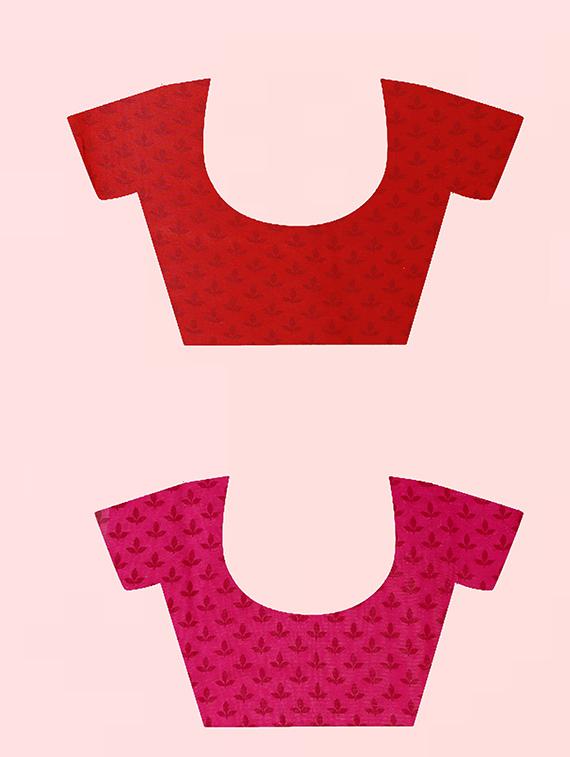 women pack of 2 casual wear sarees with blouse - 21428020 - Standard Image - 2