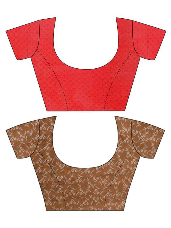 women pack of 2 casual wear sarees with blouse - 21428465 -  Standard Image - 2