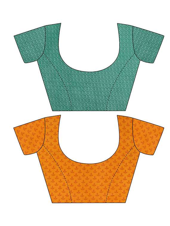 women pack of 2 casual wear combo sarees with blouse - 21428893 -  Standard Image - 2