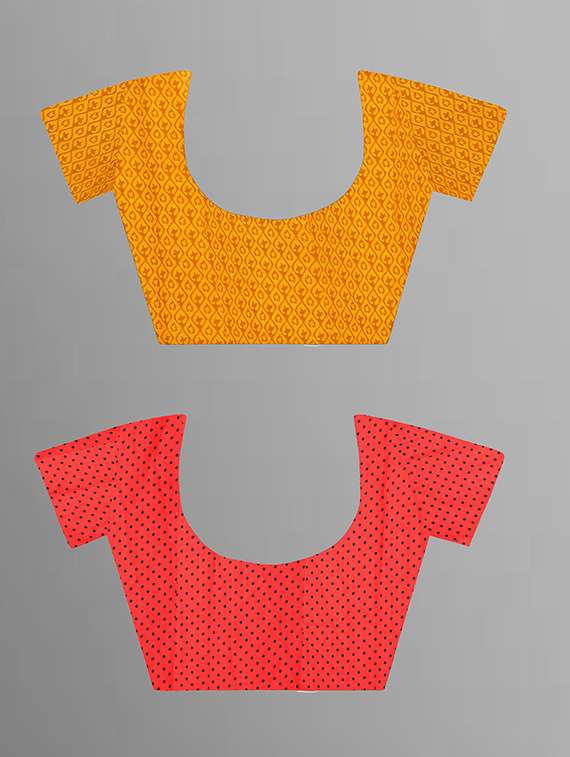 women pack of 2 casual wear combo sarees with blouse - 21429112 -  Standard Image - 2
