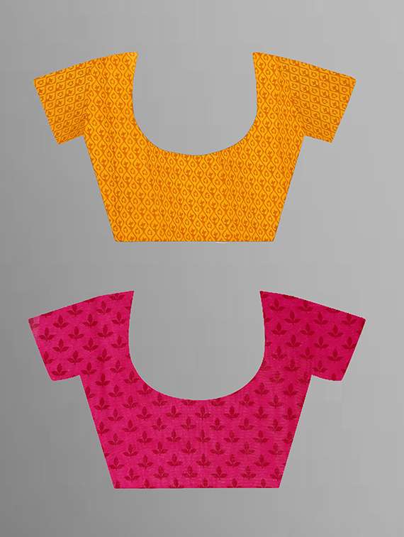 women pack of 2 casual wear combo sarees with blouse - 21429460 -  Standard Image - 2