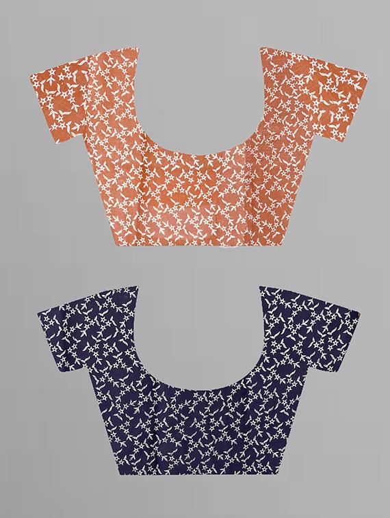 women pack of 2 casual wear combo sarees with blouse - 21429676 - Standard Image - 2