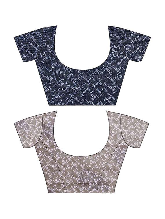 women pack of 2 casual wear combo sarees with blouse - 21429714 -  Standard Image - 2