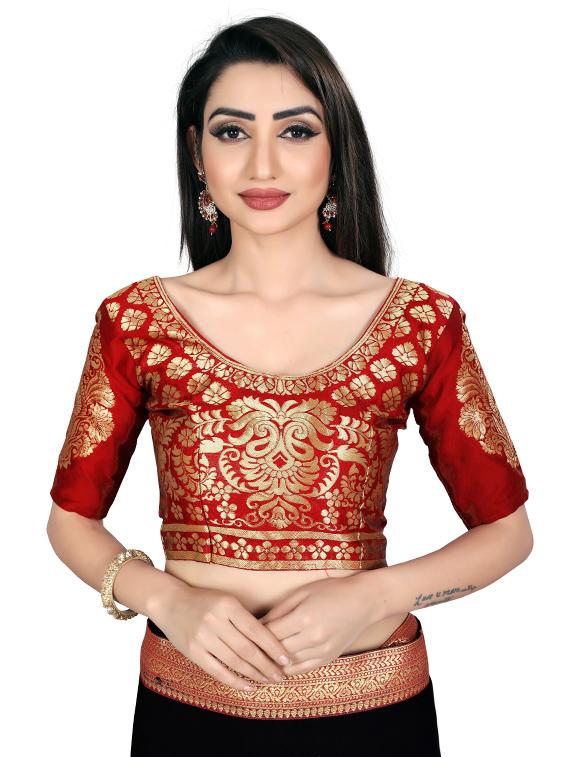 women black solid with bordered saree with blouse - 21431447 - Standard Image - 2