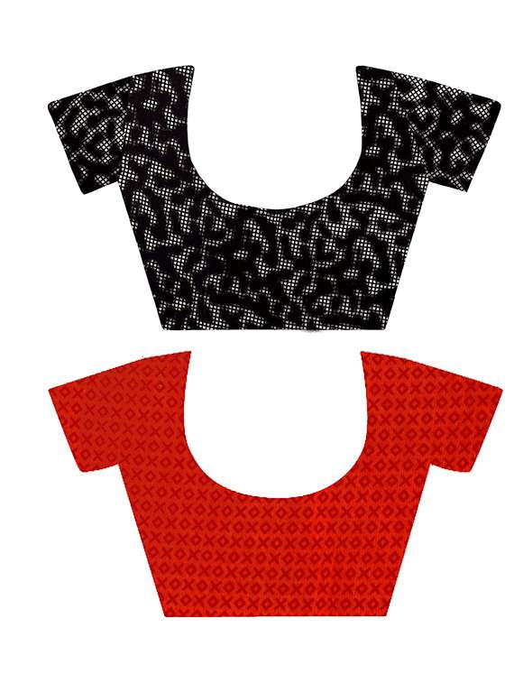 pack of 2 casual wear combo sarees with blouse - 21431872 -  Standard Image - 2