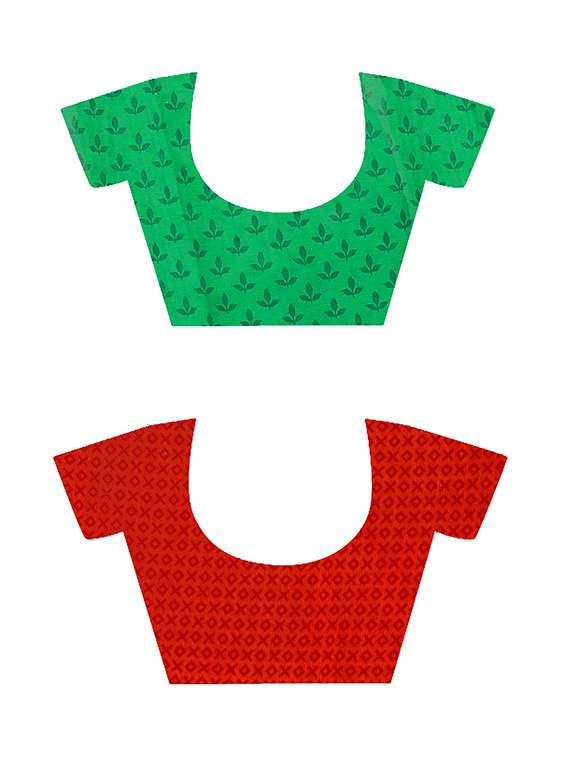 pack of 2 casual wear combo sarees with blouse - 21431901 -  Standard Image - 2