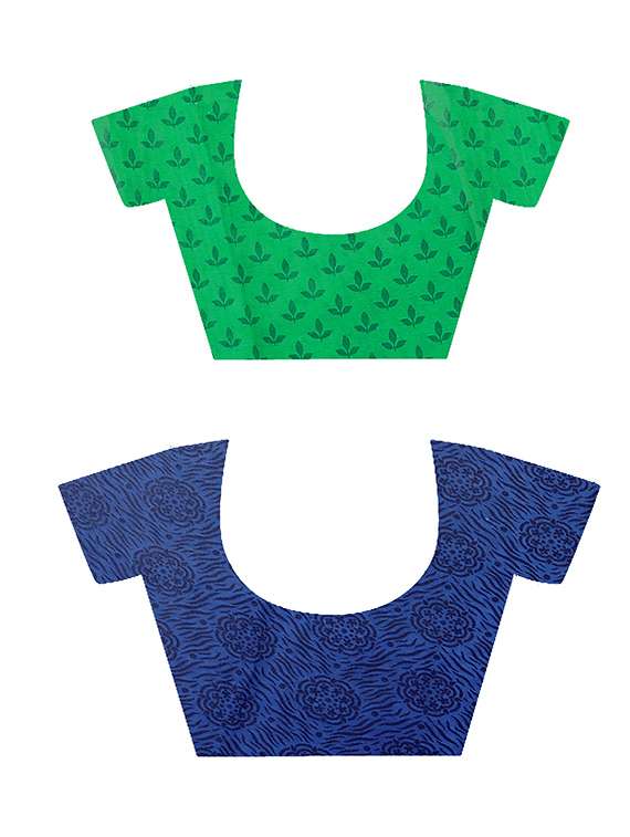 pack of 2 casual wear combo sarees with blouse - 21431964 -  Standard Image - 2