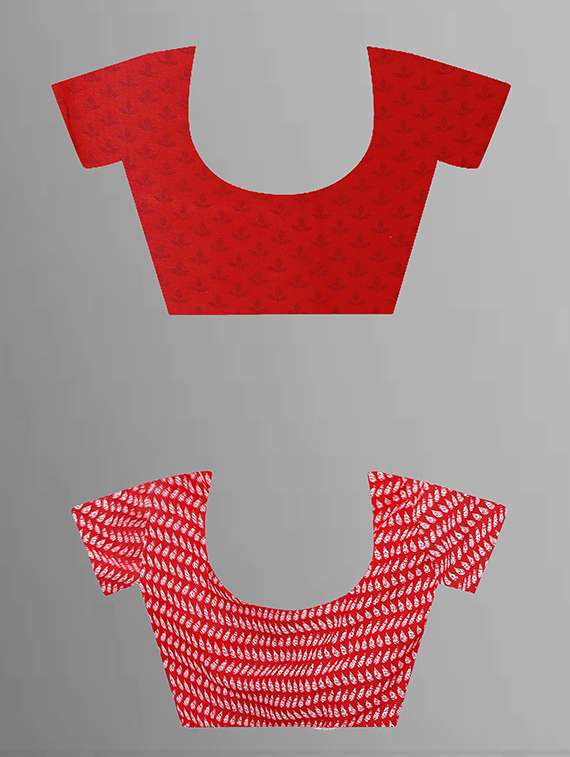 pack of 2 printed casual wear sarees with blouse - 21431984 - Standard Image - 2