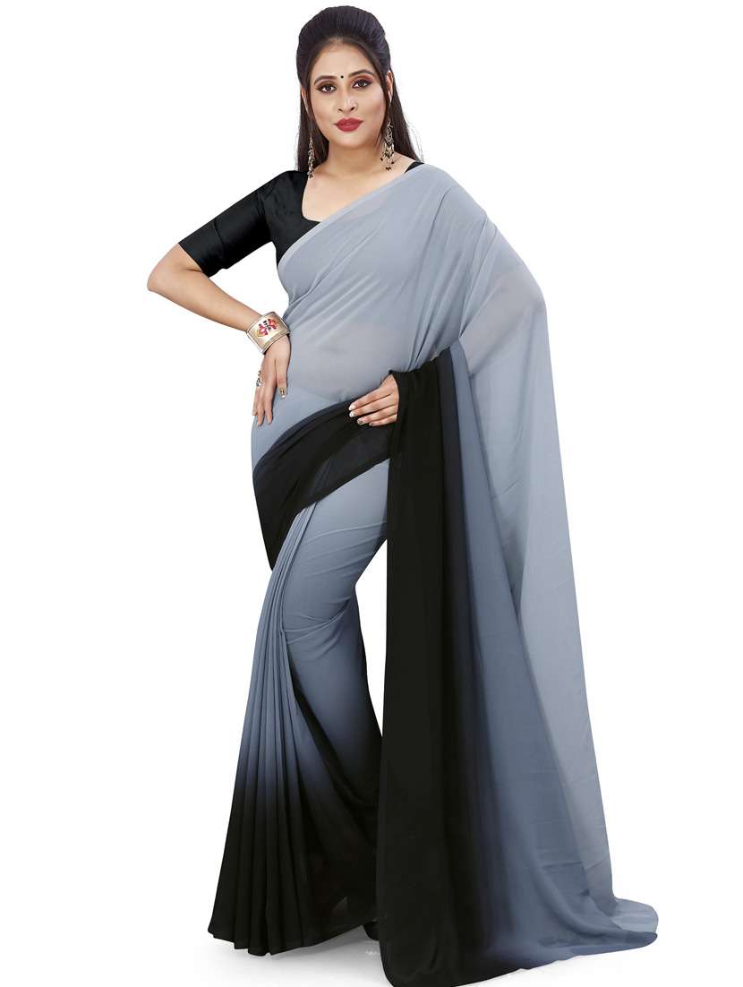 women casual wear georgette saree with blouse