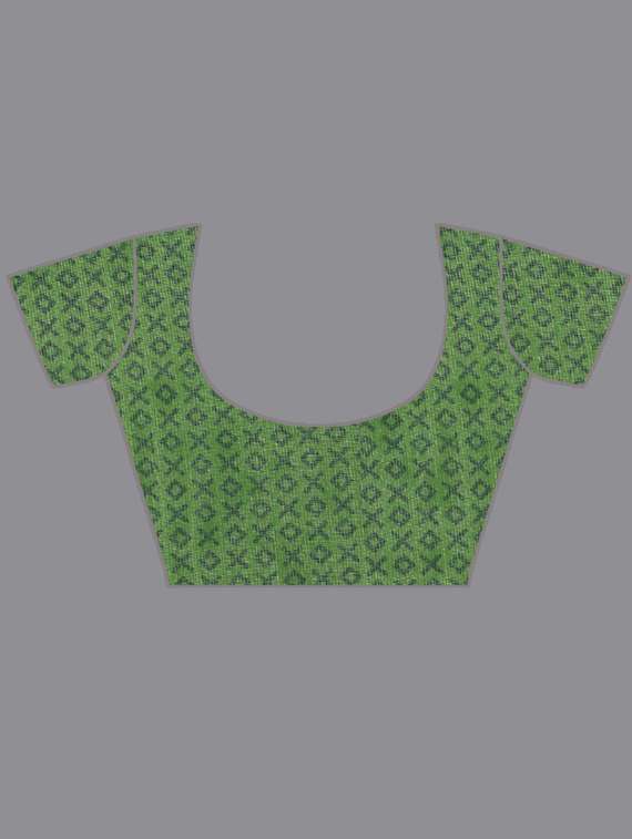 women yellow printed saree with blouse - 21432415 -  Standard Image - 2