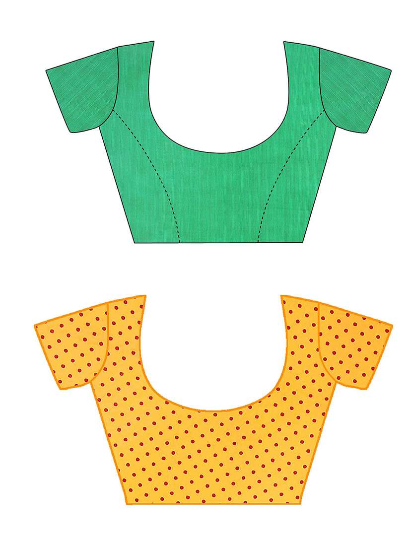 pack of 2 printed casual wear sarees with blouse - 21433095 -  Standard Image - 2