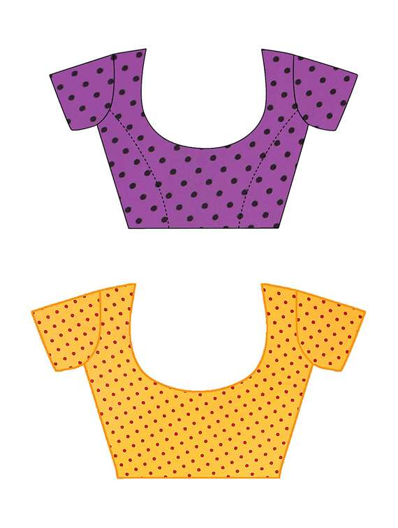 women pack of 2 casual wear combo saree with blouse - 21433096 -  Standard Image - 2