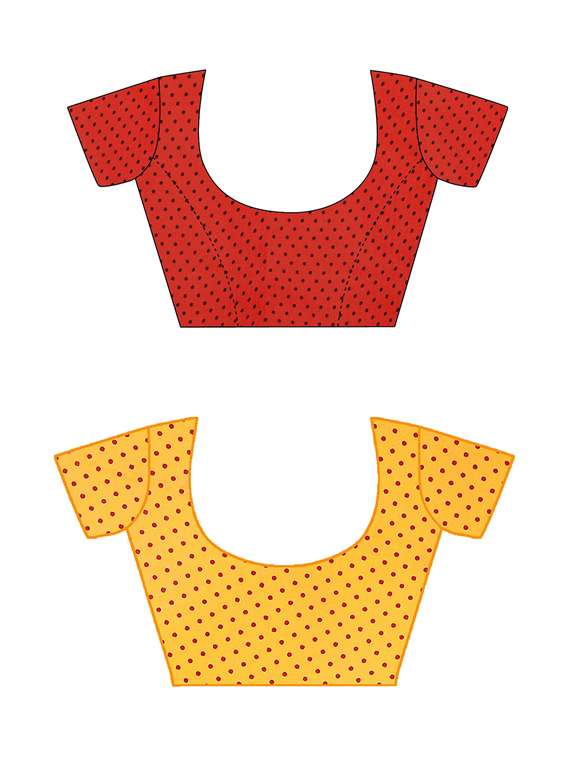 women pack of 2 casual wear combo sarees with blouse - 21433104 -  Standard Image - 2