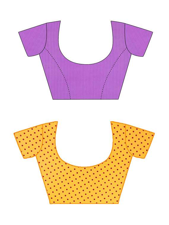 pack of 2 printed casual wear sarees with blouse - 21433108 -  Standard Image - 2