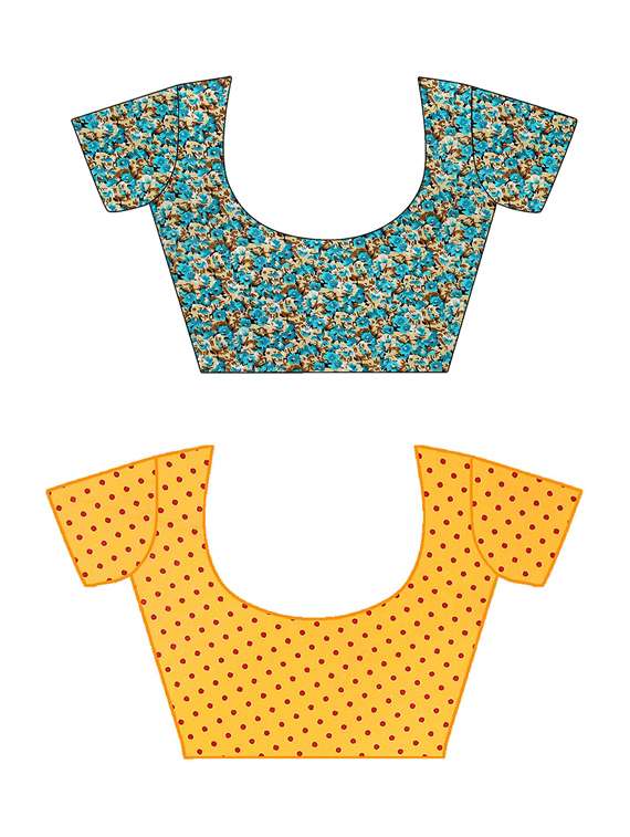 women pack of 2 casual wear combo sarees with blouse - 21433109 -  Standard Image - 2