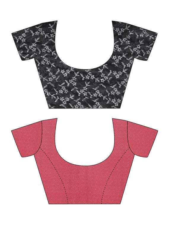 pack of 2 printed casual wear sarees with blouse - 21433119 -  Standard Image - 2