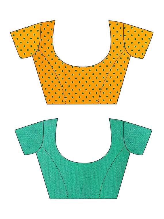 pack of 2 printed casual wear sarees with blouse - 21433129 -  Standard Image - 2