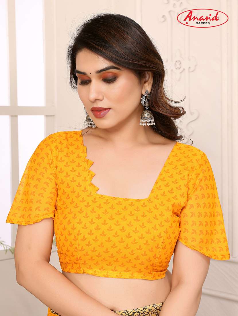 women casual wear georgette saree with blouse - 21433277 -  Standard Image - 2