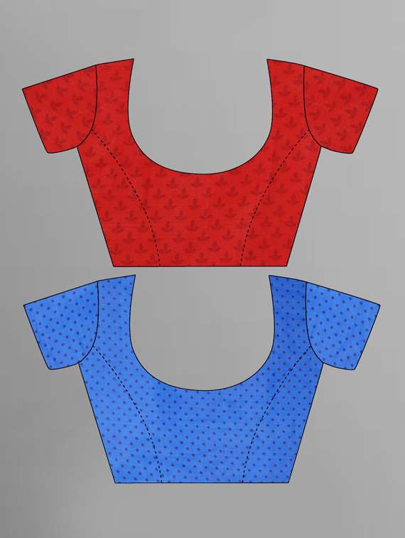 women pack of 2 casual wear combo sarees with blouse - 21434846 -  Standard Image - 2