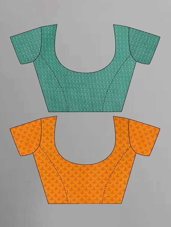 women pack of 2 casual wear combo sarees with blouse - 21434976 -  Standard Image - 2