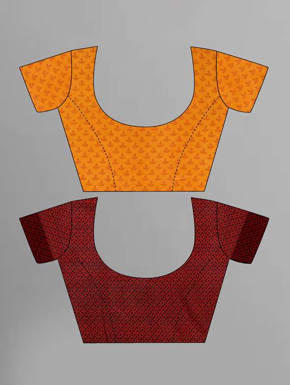 women pack of 2 casual wear combo sarees with blouse - 21435231 -  Standard Image - 2