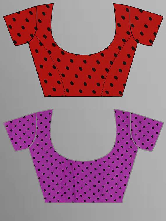 women pack of 2 casual wear combo sarees with blouse - 21435270 -  Standard Image - 2
