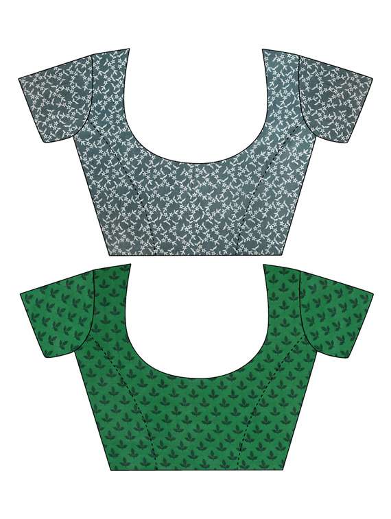 women pack of 2 casual wear sarees with blouse - 21435357 -  Standard Image - 2