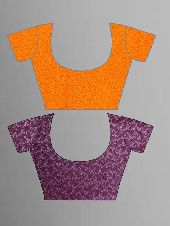 women pack of 2 casual wear combo sarees with blouse - 21435376 - Standard Image - 2