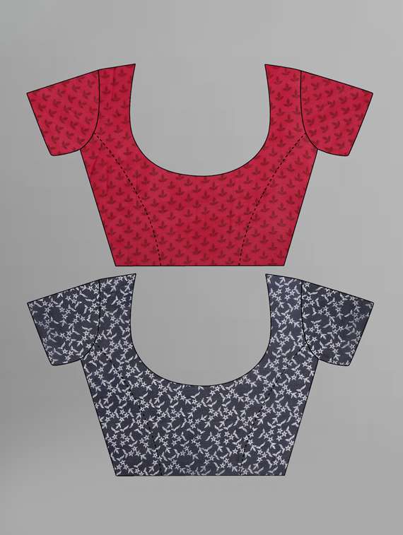 women pack of 2 casual wear sarees with blouse - 21435389 -  Standard Image - 2