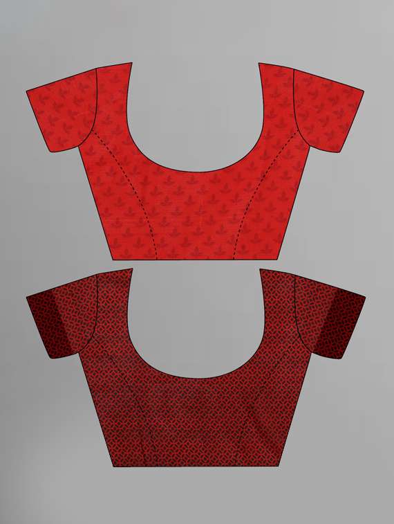 women pack of 2 casual wear combo sarees with blouse - 21435398 -  Standard Image - 2