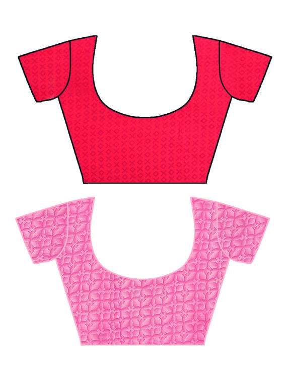 women pack of 2 casual wear sarees with blouse - 21435553 -  Standard Image - 2