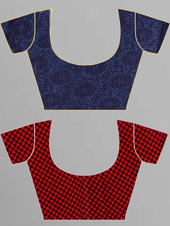 pack of 2 casual wear combo sarees - 21435694 -  Standard Image - 2