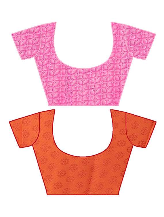 pack of 2 printed casual wear saree with blouse - 21435952 -  Standard Image - 2