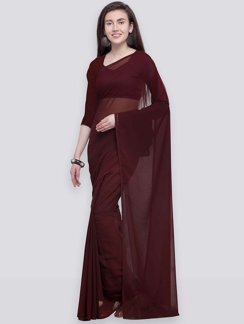 women casual wear georgette saree with blouse