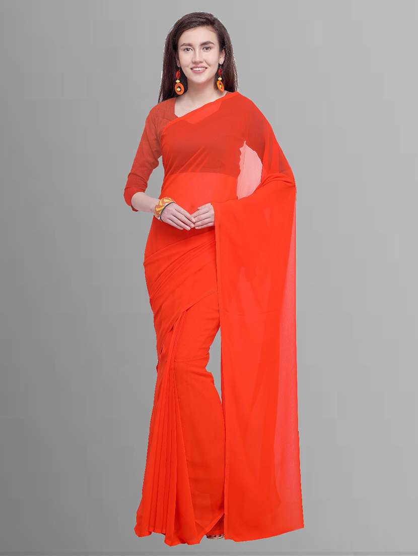 women casual wear georgette saree with blouse