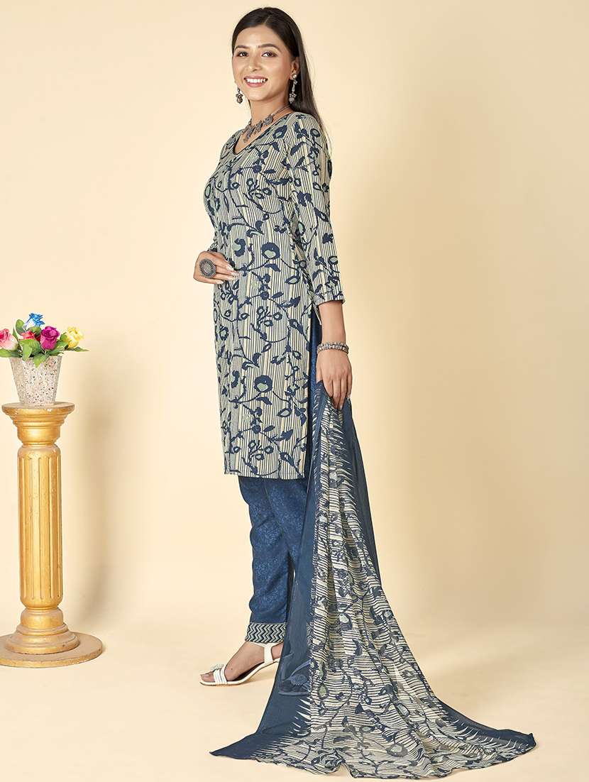 women  navy blue unstitched suit - 21448576 -  Standard Image - 2
