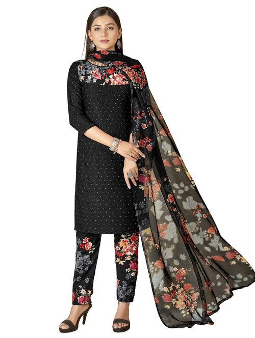 women black unstitched suit - 21449587 -  Standard Image - 0