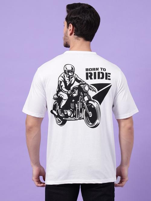 men round neck back print t-shirt - 21450544 - Standard Image - 0