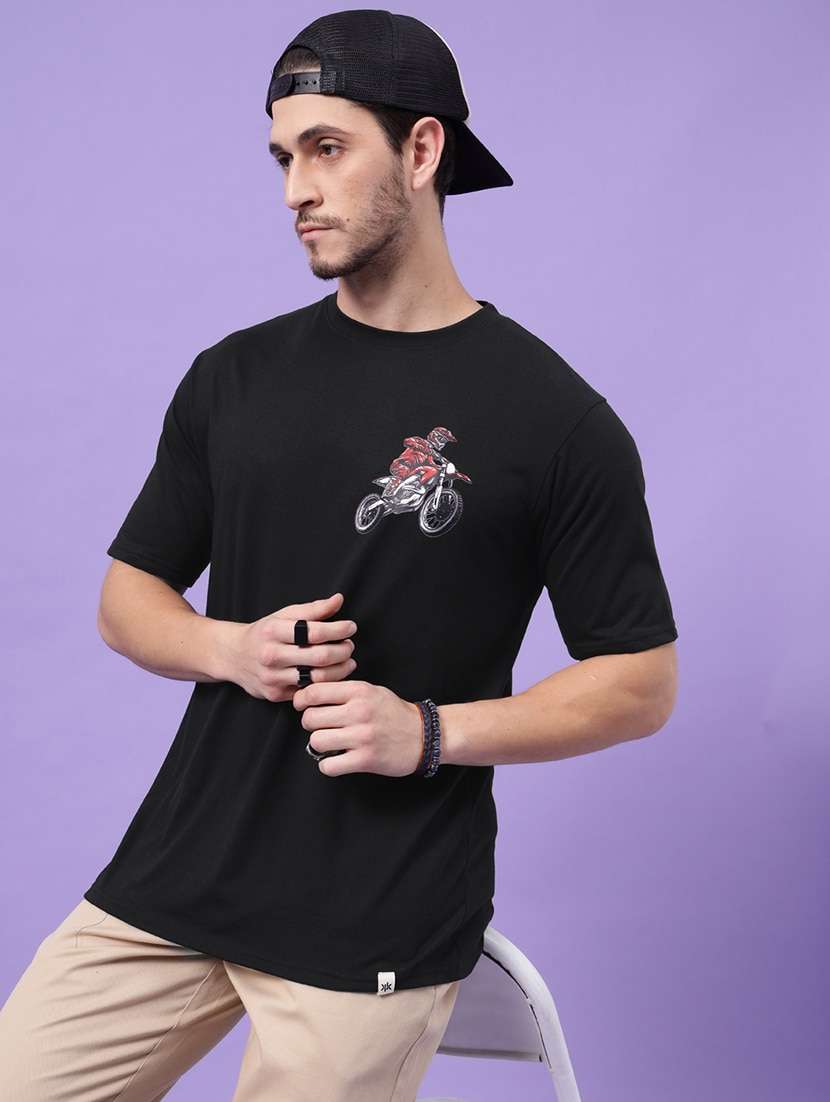 men round neck back print t-shirt - 21450554 -  Standard Image - 2