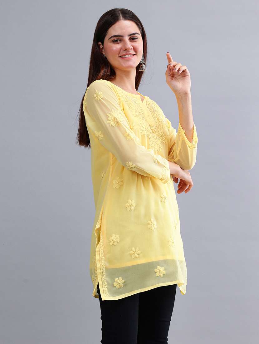 women chikankari straight kurti - 21450823 -  Standard Image - 2