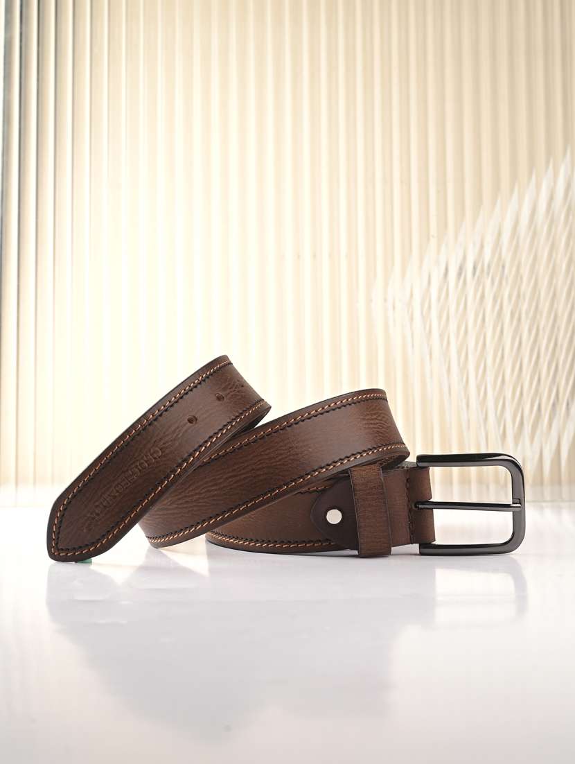 men pin buckle leather bet